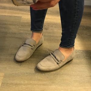 Steve Madden Gray Suede Loafers
